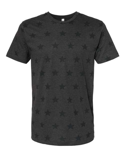 Men's Star Print Tee - Smoke Star Front