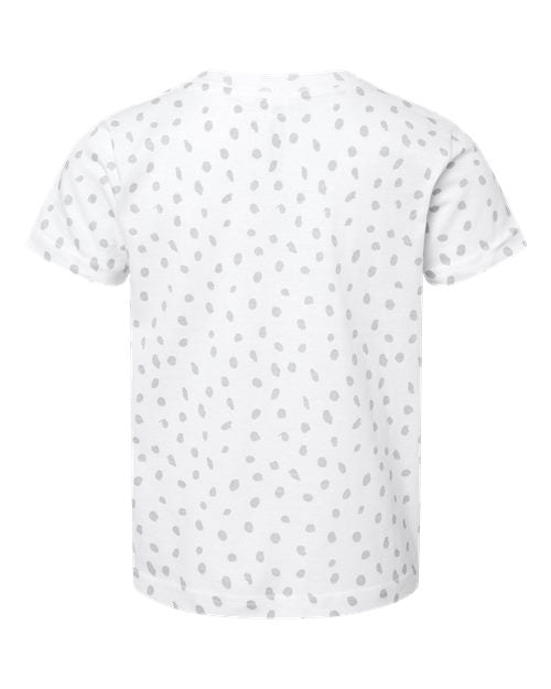 Toddler Fine Jersey Tee - White Spot Back