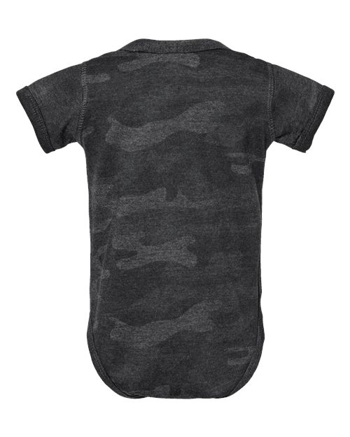 Infant Fine Jersey Bodysuit - Storm Camo Back