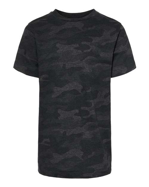 Youth Fine Jersey Tee - Storm Camo Front