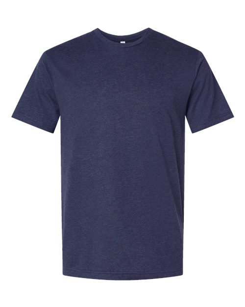 Unisex Fine Jersey Tee - Vintage True Navy Front