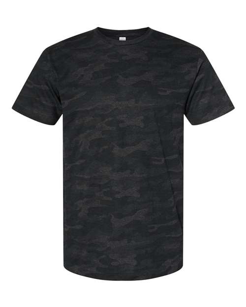 Unisex Fine Jersey Tee - Storm Camo Front