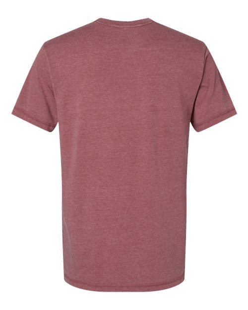 Unisex Vintage Wash Tee - Washed Rouge Back