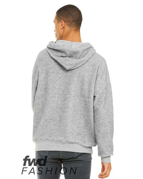 Unisex FWD Fashion Sueded Fleece Hoodie Sweatshirt - Athletic Heather Back