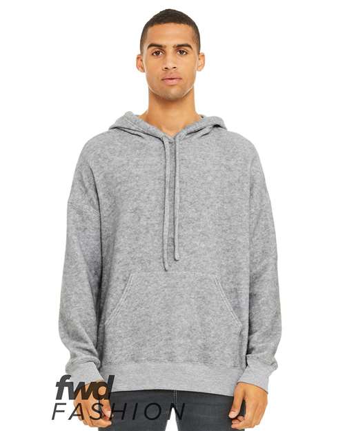 Unisex FWD Fashion Sueded Fleece Hoodie Sweatshirt - Athletic Heather Front
