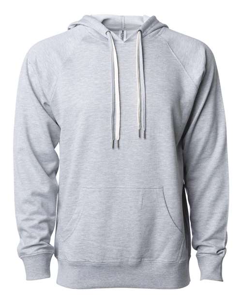 Unisex Icon Lightweight Loopback Terry Hooded Sweatshirt - Athletic Heather Front