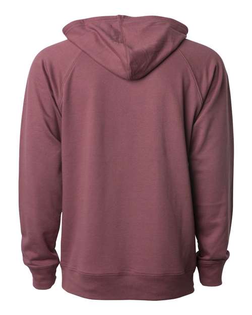 Unisex Icon Lightweight Loopback Terry Hooded Sweatshirt - Port Back