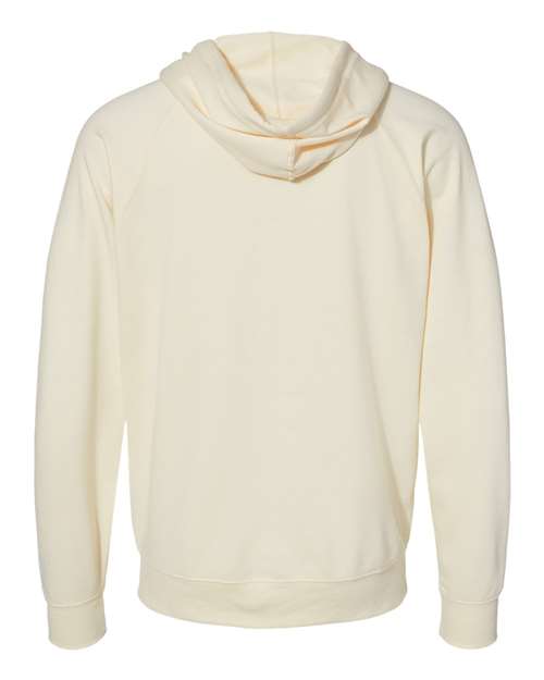 Unisex Icon Lightweight Loopback Terry Full-Zip Hooded Sweatshirt - Bone Back