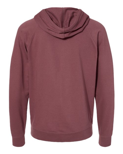 Unisex Icon Lightweight Loopback Terry Full-Zip Hooded Sweatshirt - Port Back