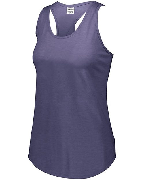 Girls' Lux Triblend Tank Top - Black Heather Front