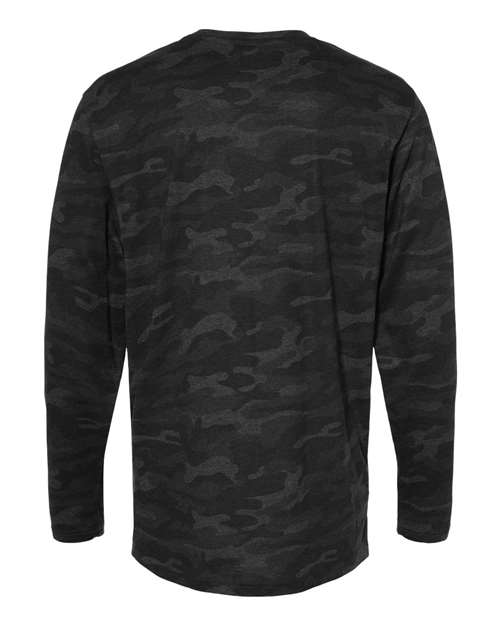 Men's Fine Jersey Long Sleeve Tee - Storm Camo Back