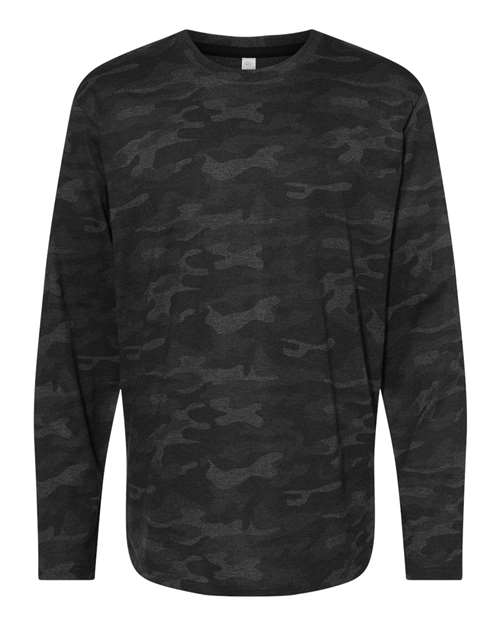 Men's Fine Jersey Long Sleeve Tee - Storm Camo Front