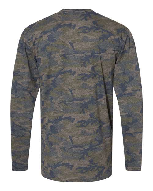 Men's Fine Jersey Long Sleeve Tee - Vintage Camo Back