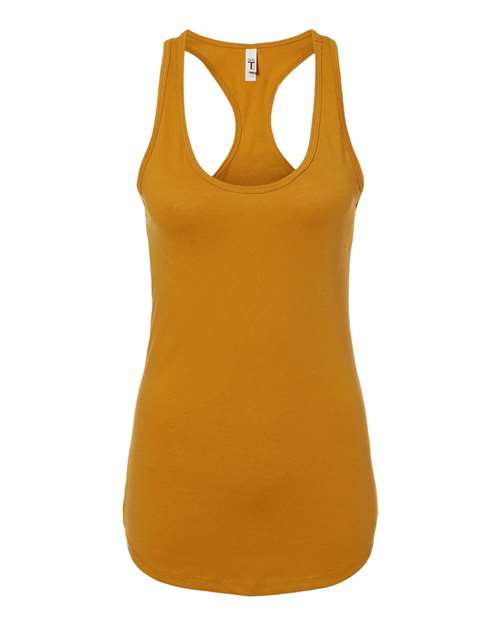 Women's Ideal Racerback Tank - Antique Gold Front