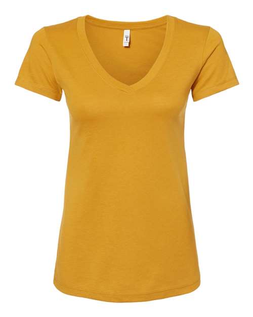 Women's Ideal V-Neck T-Shirt - Antique Gold Front