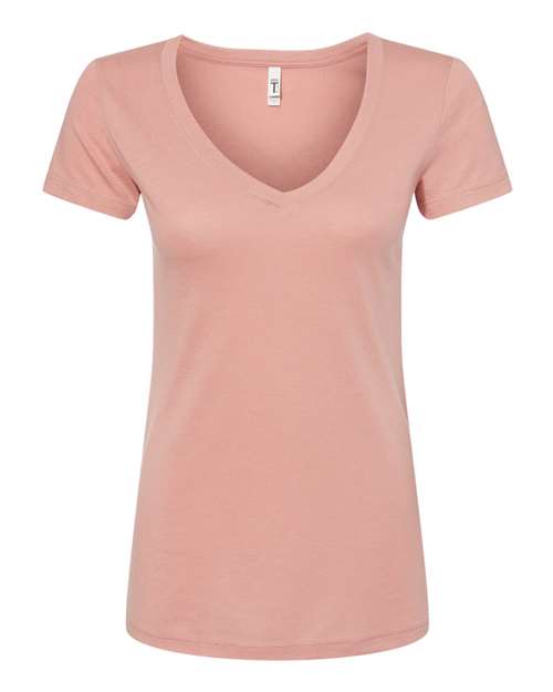 Women's Ideal V-Neck T-Shirt - Desert Pink Front