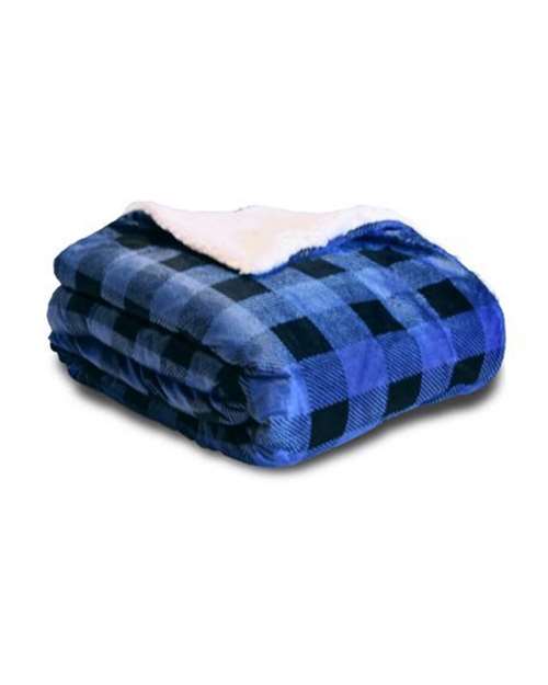 Micro Mink Sherpa Blanket - Royal Buffalo Front