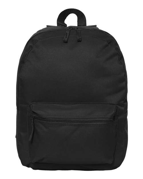 16" Basic Backpack - Black Front