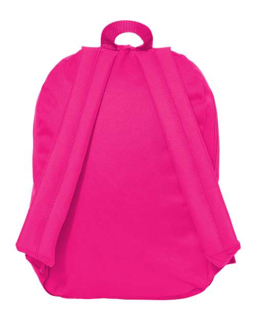 16" Basic Backpack - Hot Pink Back