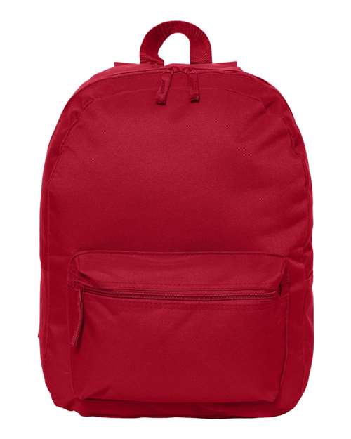 16" Basic Backpack - Red Front