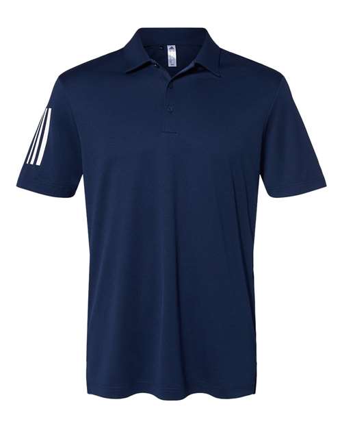 Men's Floating 3-Stripes Polo - Team Navy Blue/ White Front