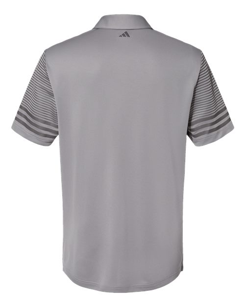 Men's Striped Sleeve Polo - Grey Three/ Grey Five Back