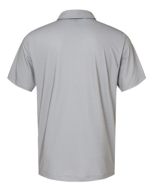 Men's Ultimate365 Diamond Dot Print Polo - Grey Three/ Team Royal/ Navy Back