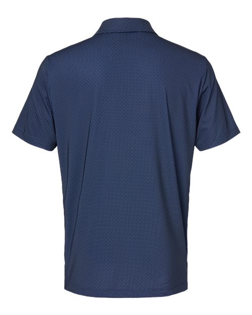 Men's Ultimate365 Diamond Dot Print Polo - Navy Blue/ White/ Grey Three Back