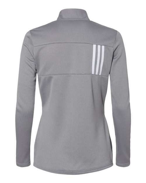 Women's 3-Stripes Double Knit Full-Zip Jacket - Grey Three/ White Back