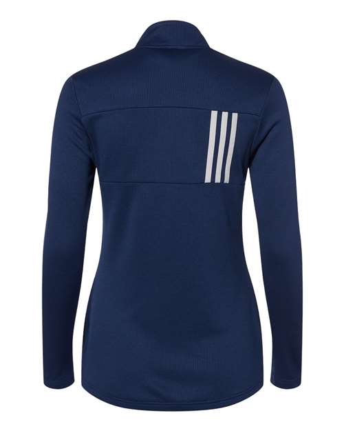 Women's 3-Stripes Double Knit Full-Zip Jacket - Team Navy Blue/ Grey Two Back