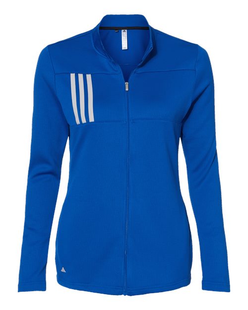 Women's 3-Stripes Double Knit Full-Zip Jacket - Team Royal/ Grey Two Front