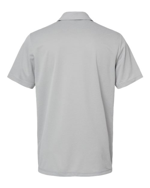 Men's Heathered Colorblocked 3-Stripes Polo - Grey Two Heather/ Collegiate Navy Heather Back