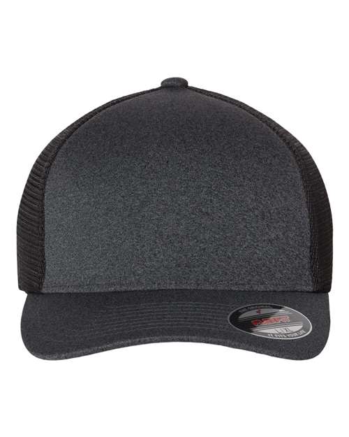Unipanel™ Trucker Cap - Melange Dark Grey/ Black Front