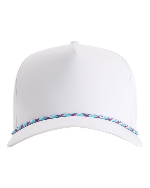 The Wrightson Cap - White/ Teal-Purple Front