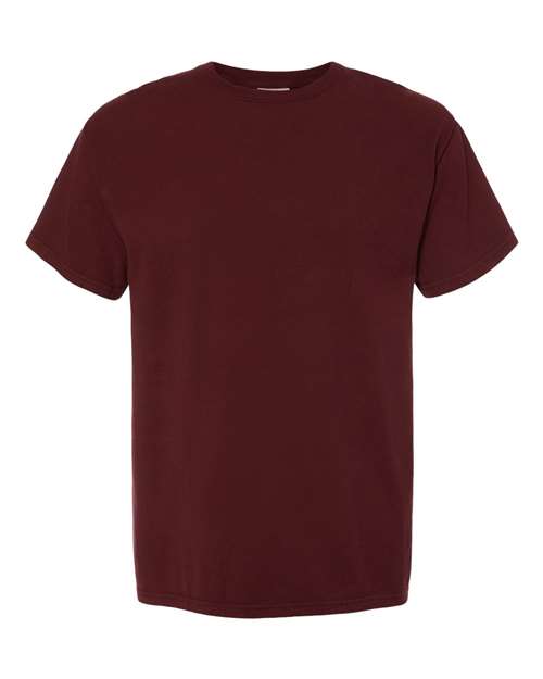 Men's Garment-Dyed T-Shirt - Maroon Front