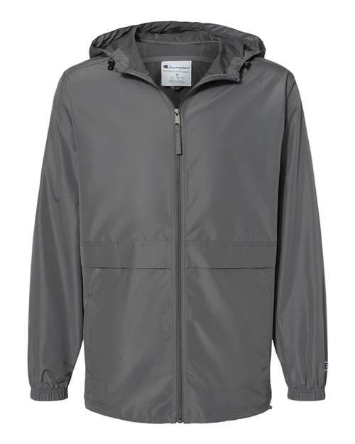 Unisex Full-Zip Anorak Jacket - Graphite Front
