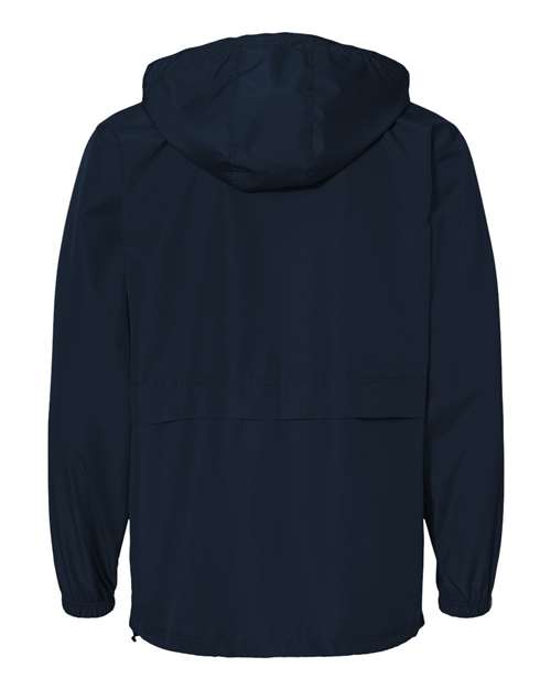 Unisex Full-Zip Anorak Jacket - Navy Back