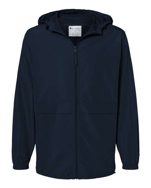 Unisex Full-Zip Anorak Jacket - Navy Front