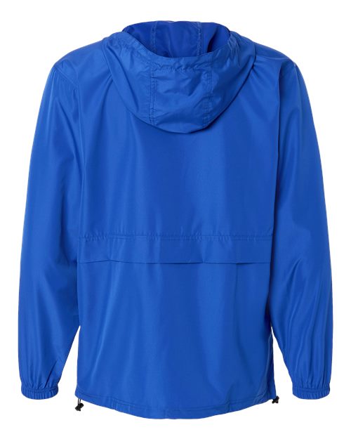 Unisex Full-Zip Anorak Jacket - Royal Blue Back