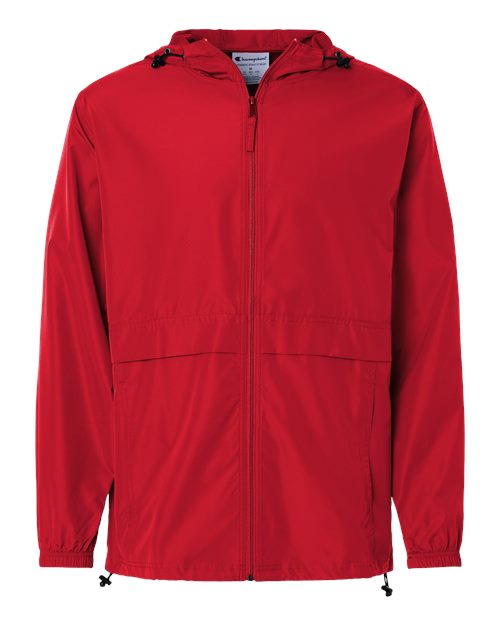Unisex Full-Zip Anorak Jacket - Scarlet Front