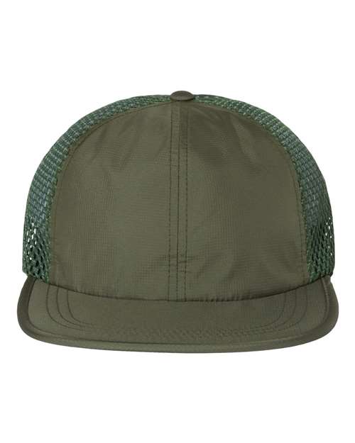 Rogue Wide Set Mesh Cap - Olive Front