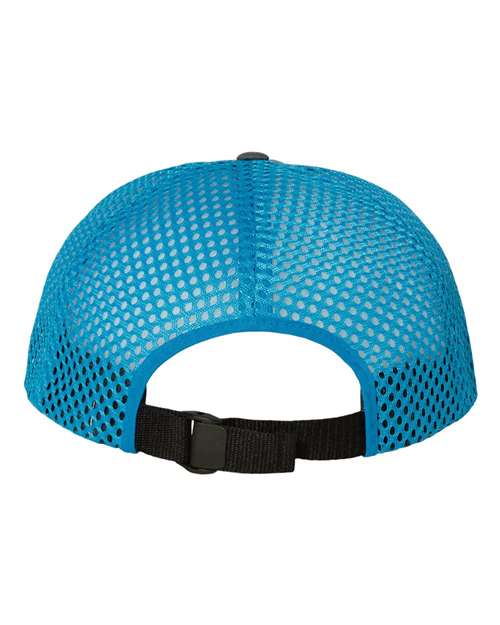 Rogue Wide Set Mesh Cap - Charcoal/ Cyan Back