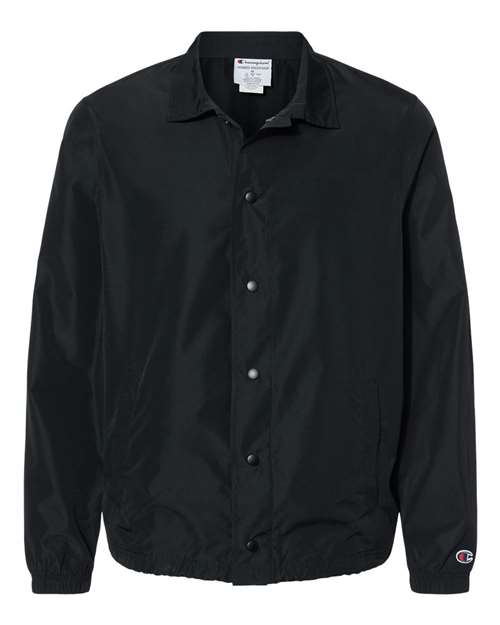 Unisex Coach's Jacket - Black Front