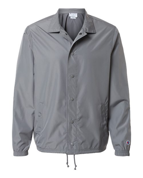 Unisex Coach's Jacket - Graphite Front