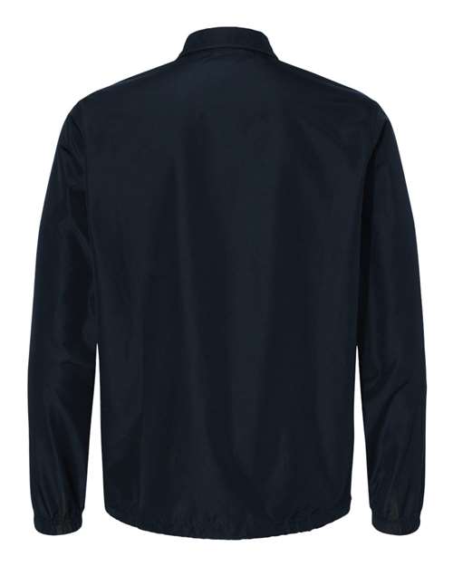 Unisex Coach's Jacket - Navy Back