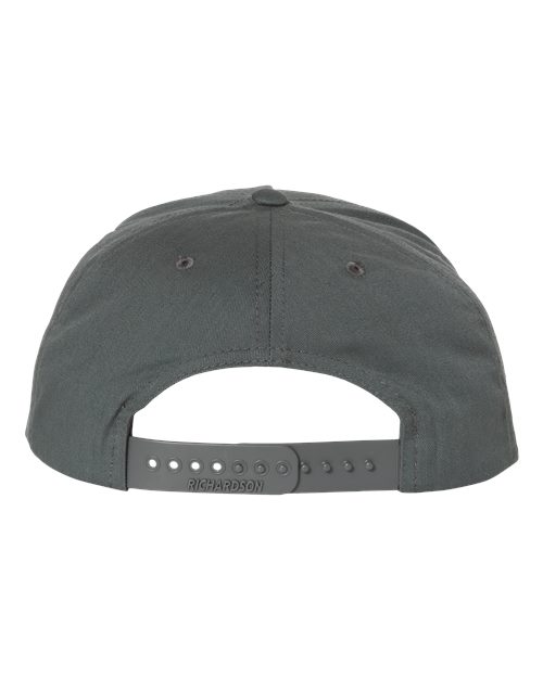 Pinch Front Structured Snapback Trucker Cap - Flint Grey Back