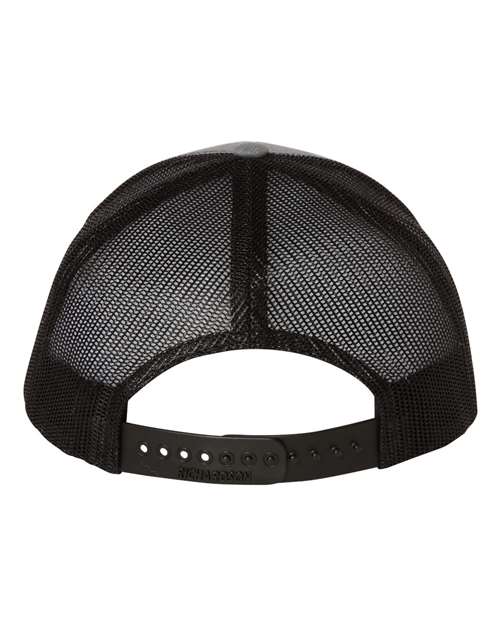 Youth Trucker Snapback Cap - Heather Grey/ Black Back