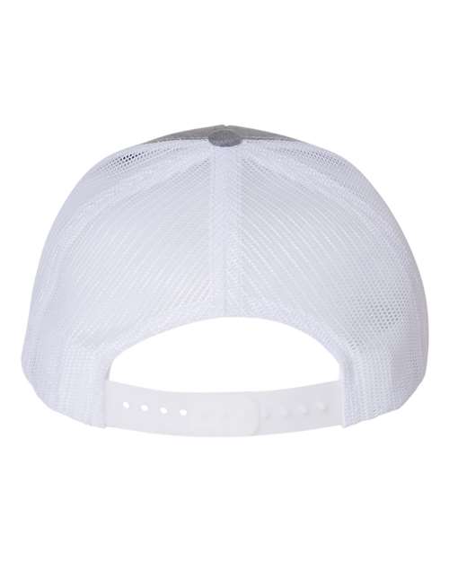 Youth Trucker Snapback Cap - Heather Grey/ White Back