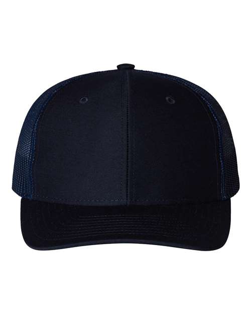 Youth Trucker Snapback Cap - Navy Front
