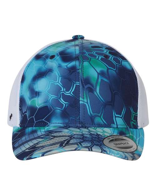 Retro Trucker Cap - Kryptek Pontus Front